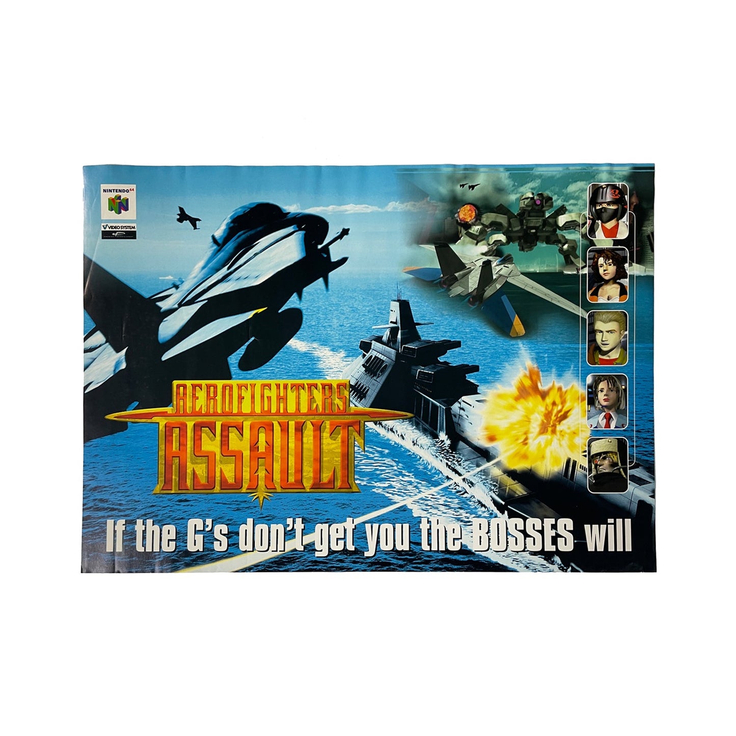 Official Aerofighters Assault 1998 Promotional Poster 59cm x 42cm