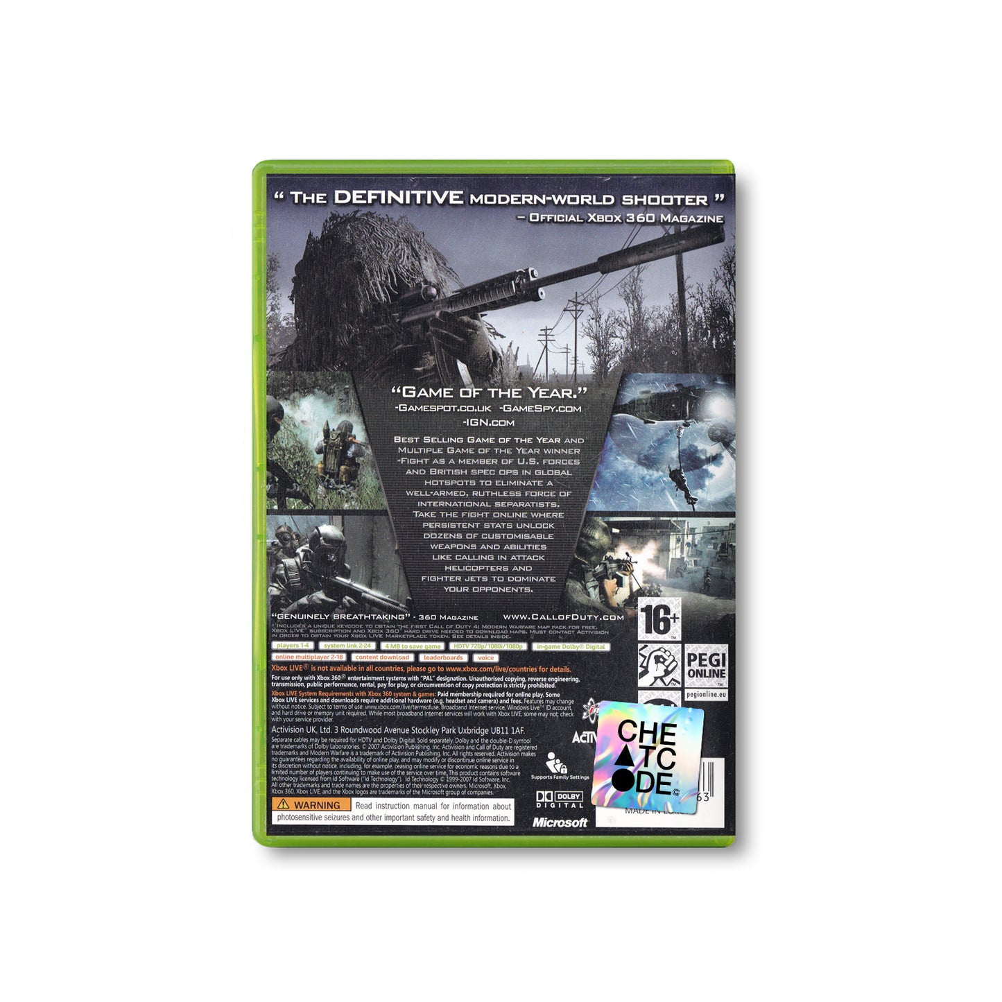 Call of Duty 4: Modern Warfare - Game of the Year Edition