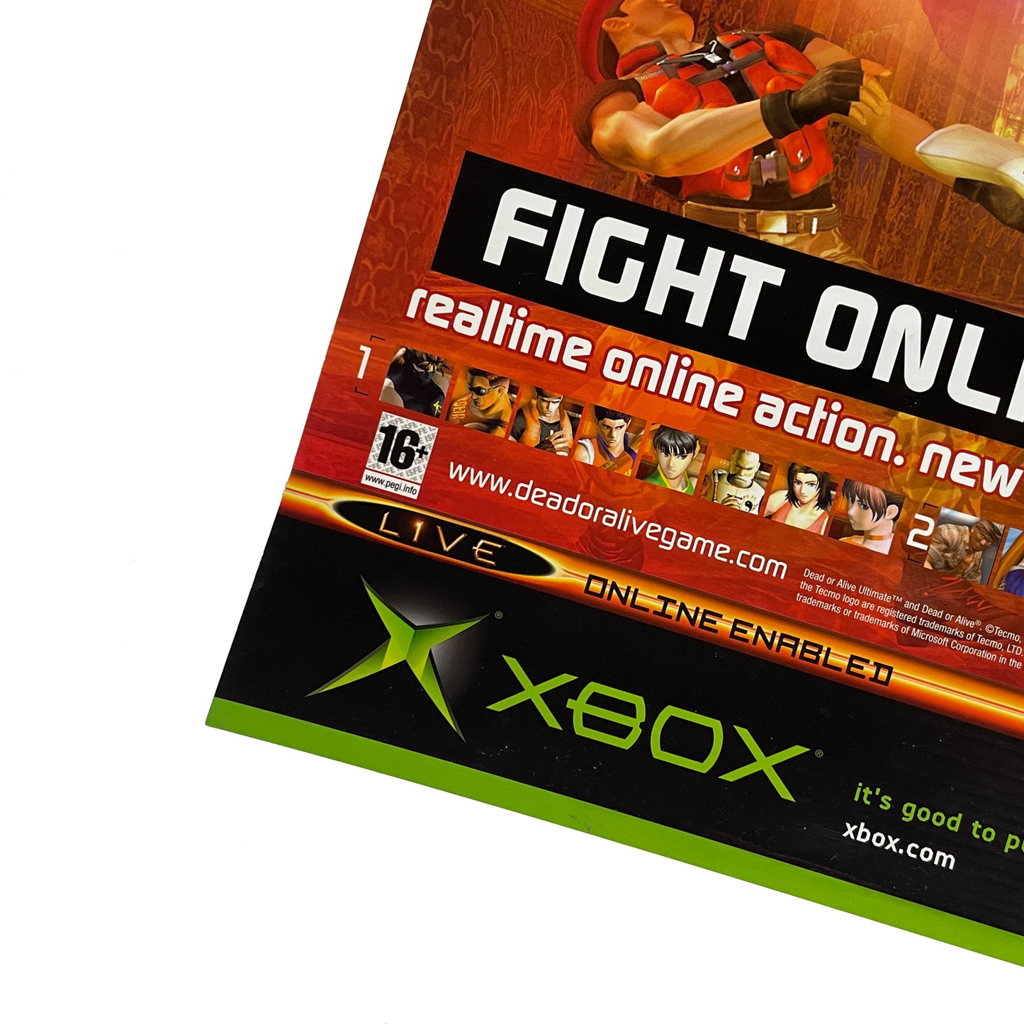 Official Dead or Alive Ultimate 2004 Xbox Promotional Poster 59cm x 42cm