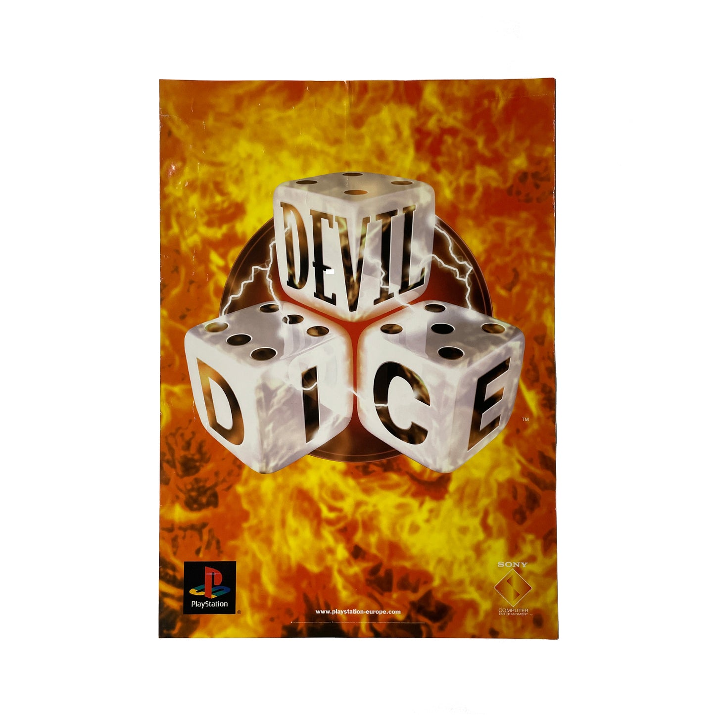 Official Devil Dice 1998 Promotional Poster 59cm x 42cm