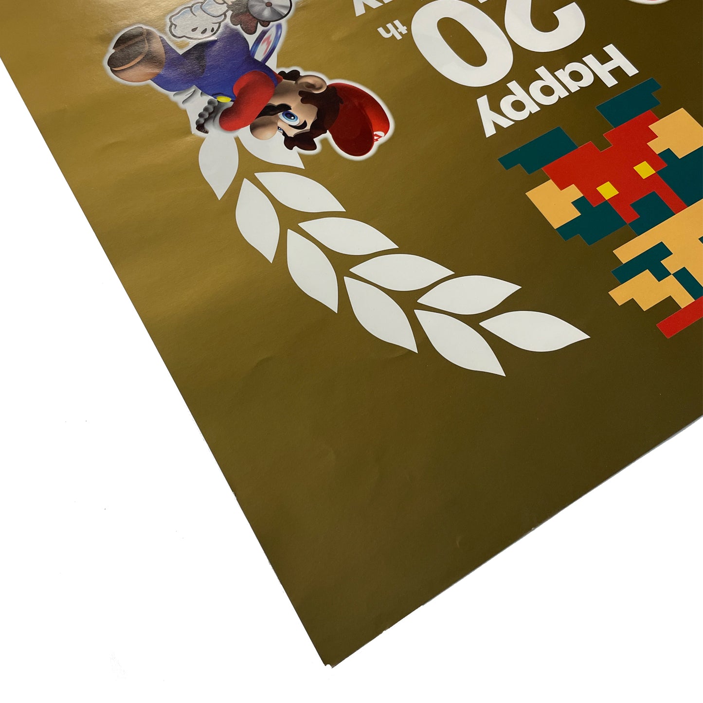 Official Mario 20th Birthday 2005 Promotional Poster 59cm x42cm