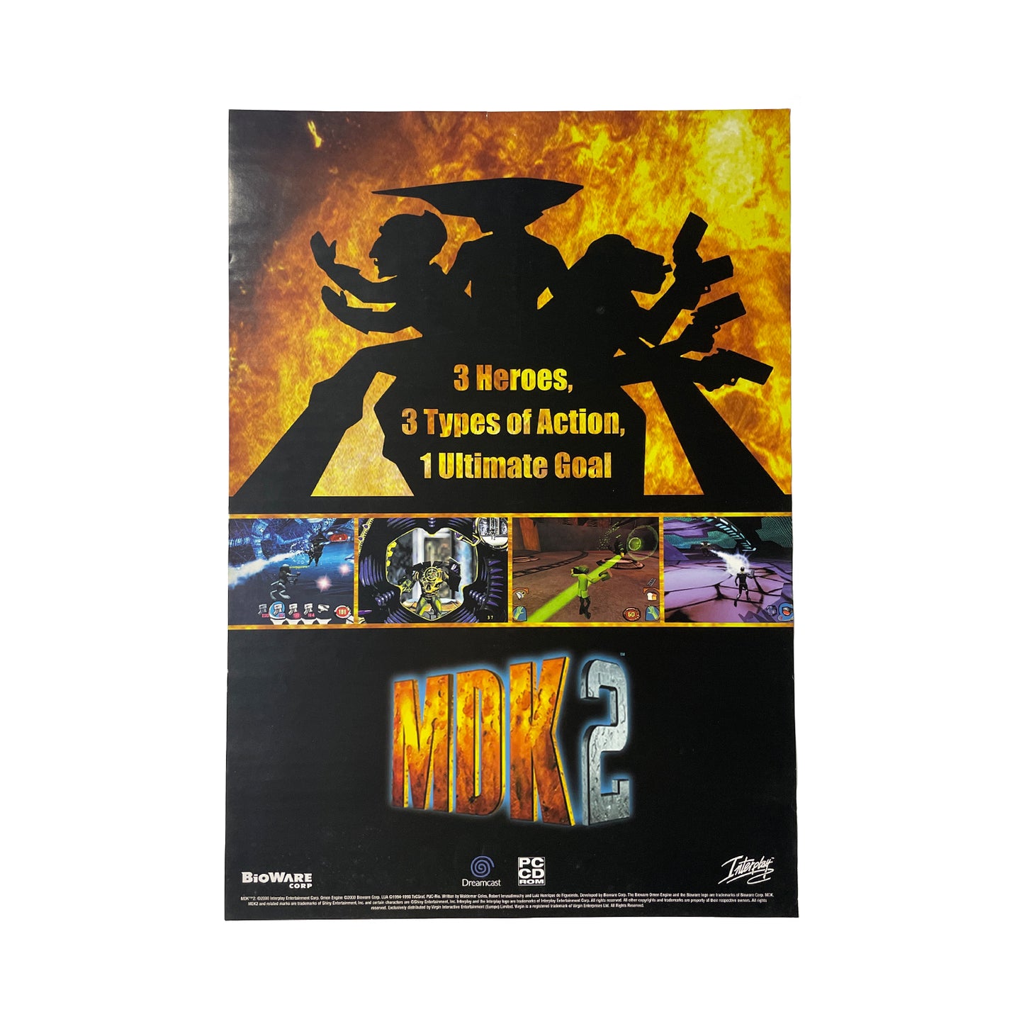 Official MDK 2 2000 Promotional Poster 59cm x 42cm