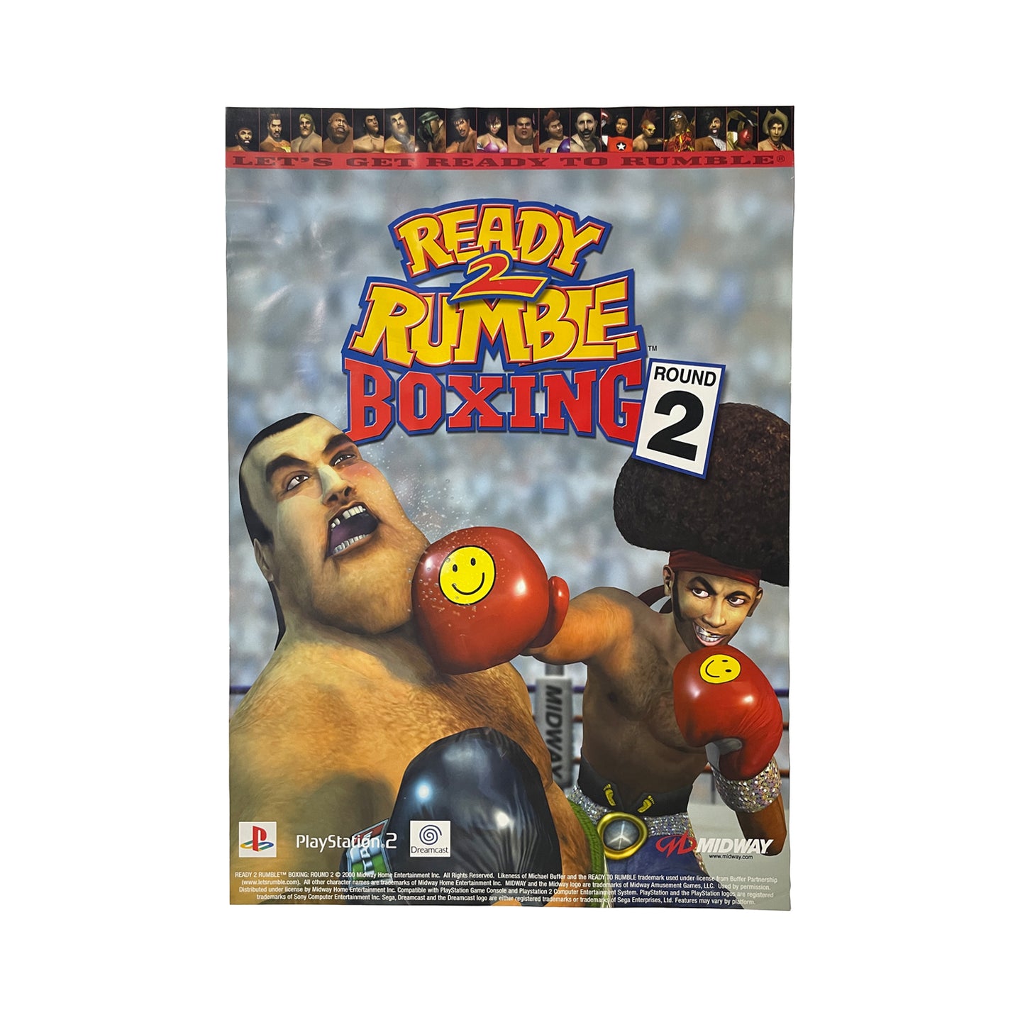 Official Ready 2 Rumble: Round 2 2000 Promotional Poster 59cm x 42cm
