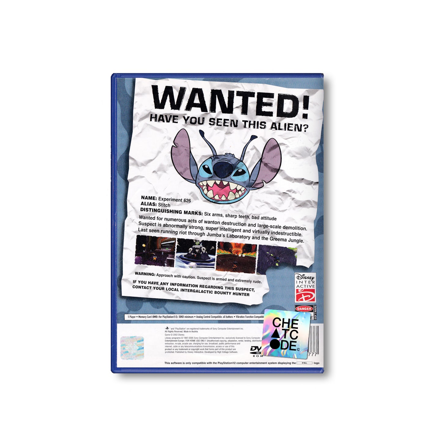 Stitch: Experiment 626