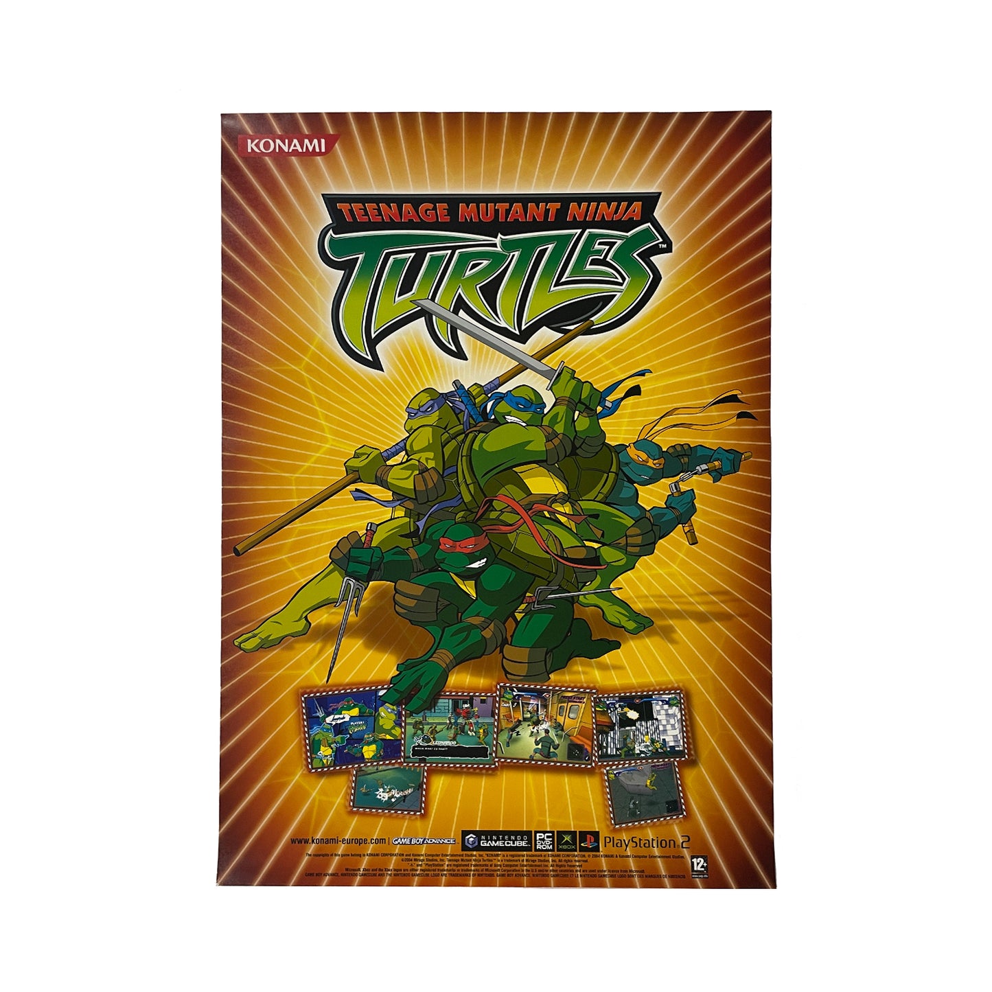 Official Teenage Mutant Ninja Turtles 2003 Promotional Poster 59cm x 42cm