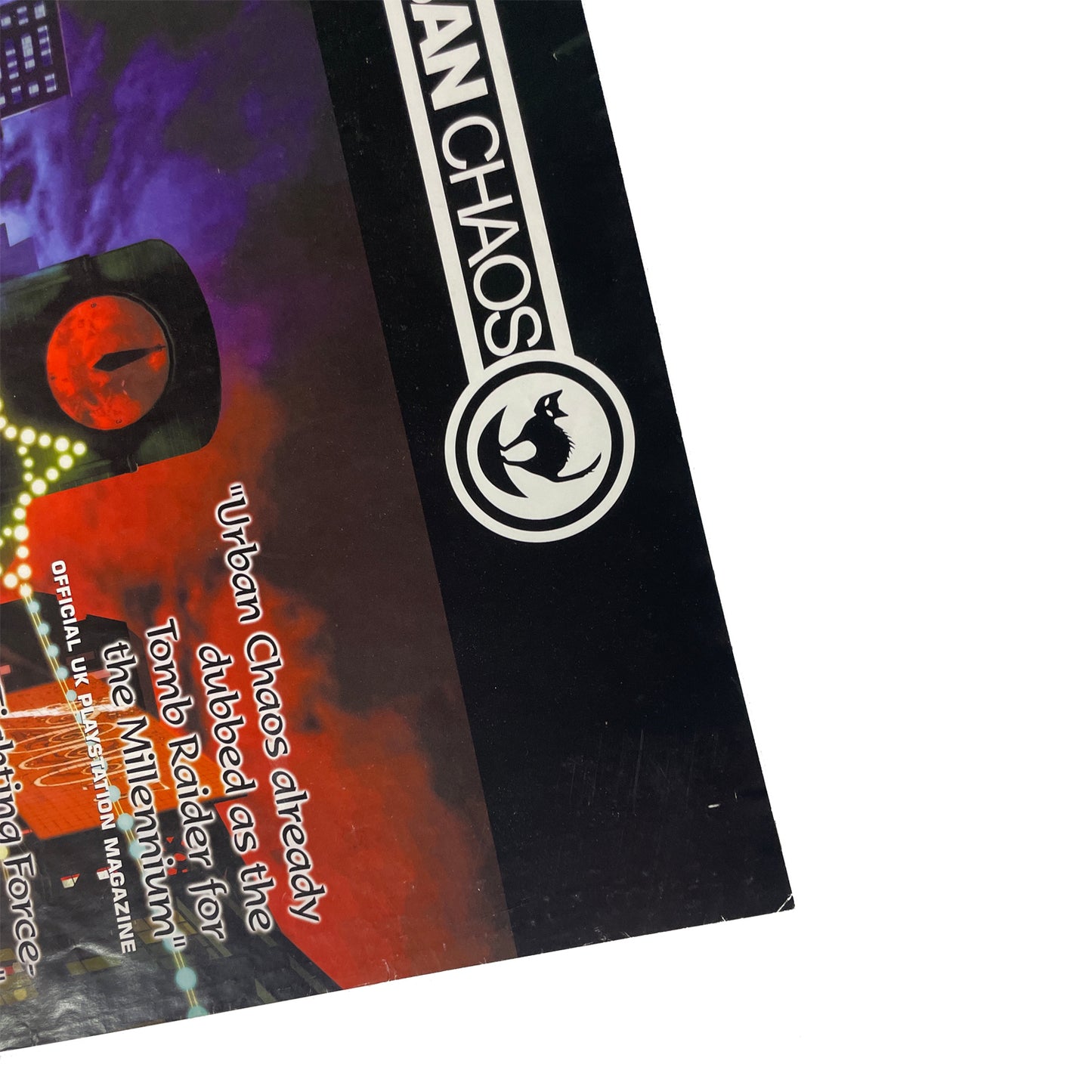 Official Urban Chaos 1999 Promotional Poster 59cm x 42cm