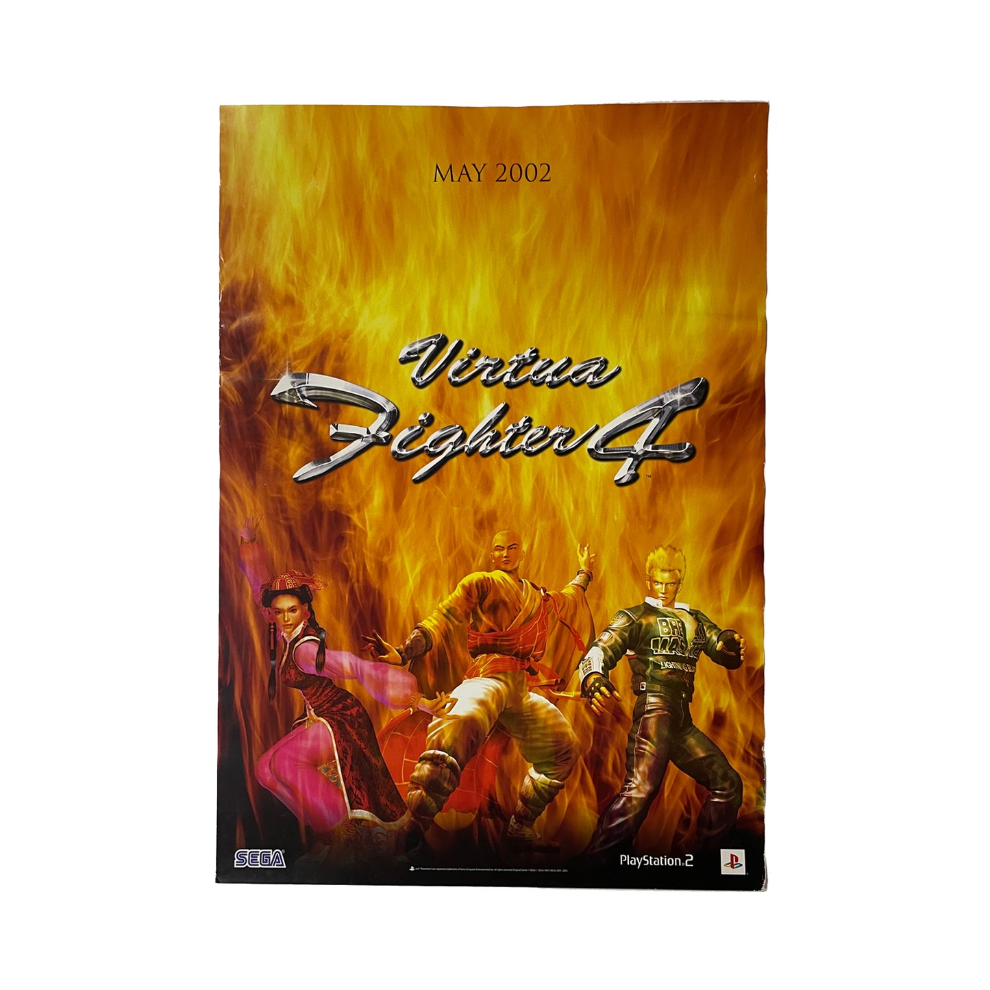Official Virtua Fighter 4 2001 Promotional Poster 59cm x 42cm