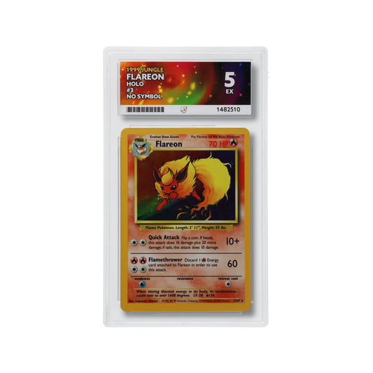 Flareon - Jungle - 3/64 - Holo - No Symbol - 1999 ACE 5
