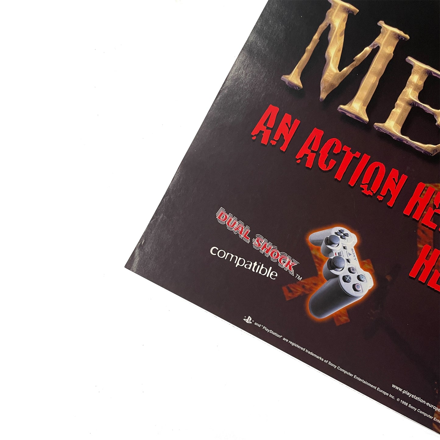 Official Medievil 1998 Promotional Poster 59cm x 42cm